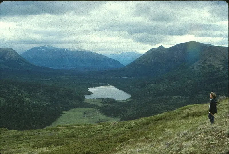 Me backpacking at Resurrection Pass, Alaska
