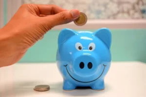 Piggy bank for saving money on backpacking gear