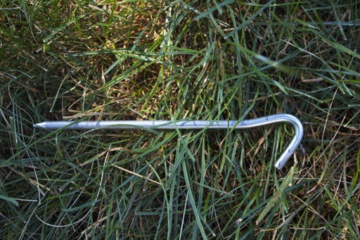 Shepherds hook tent stake
